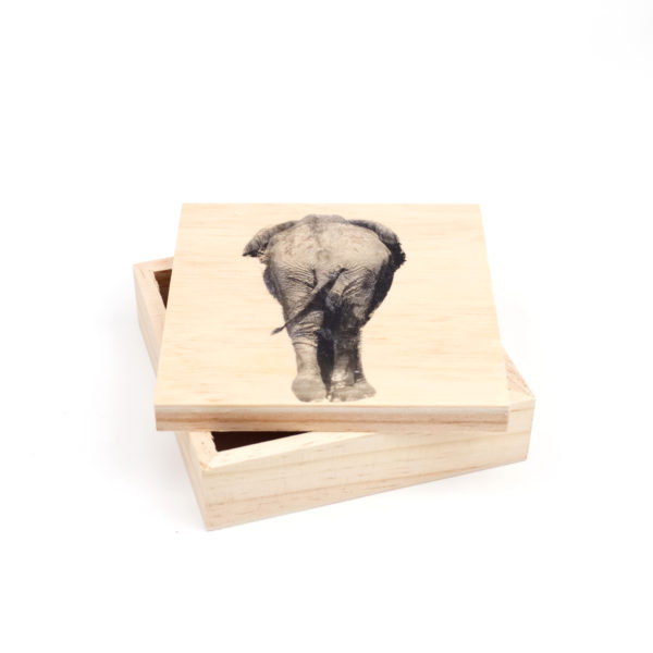 Holzdose "Elefant"